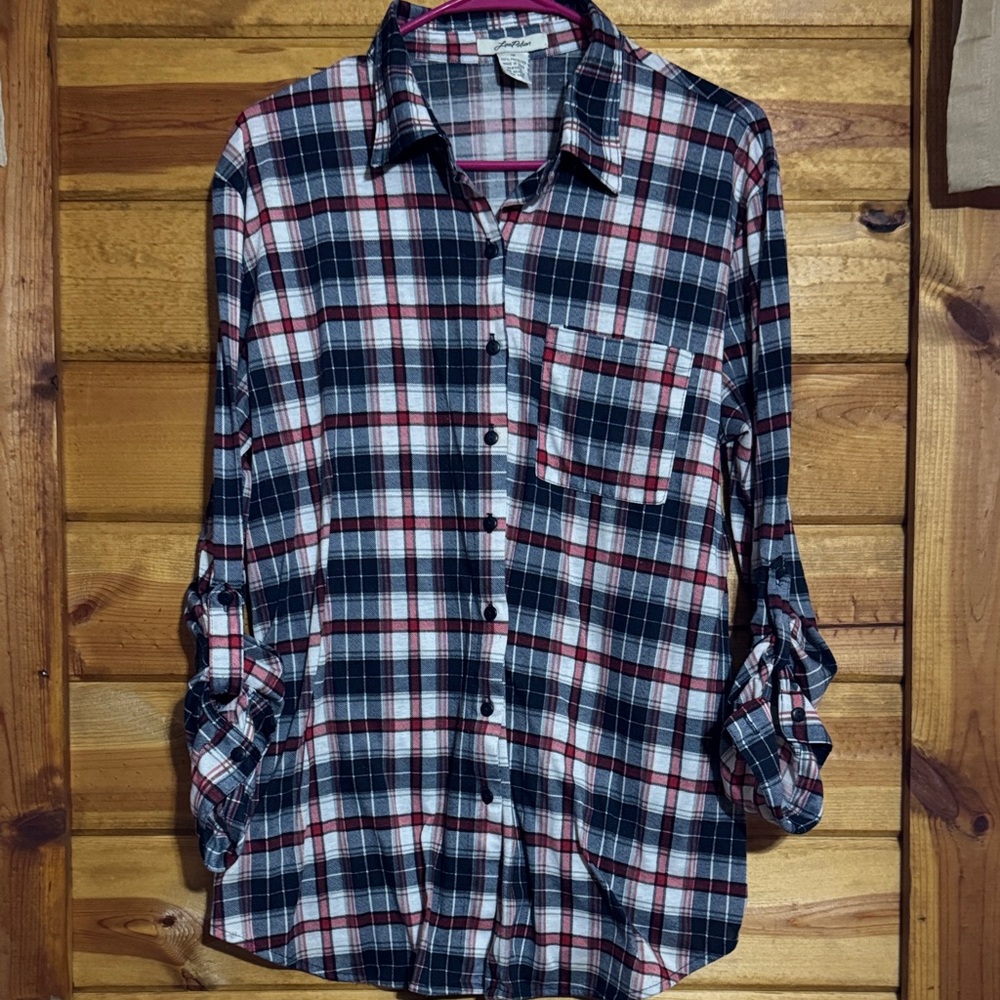 Stylish Plaid Button-Down Shirt